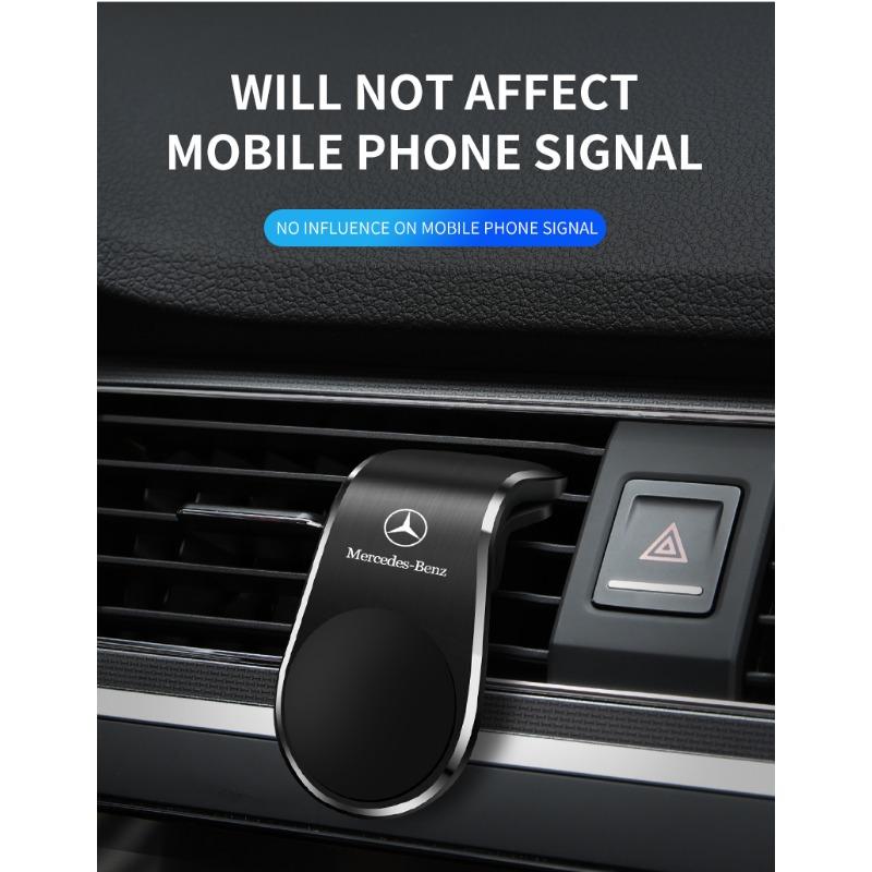 Car Magnetic L-shaped AMG Badge Car Dedicated GPS Phone Holder Car Goods For Mercedes-Benz AMG C500 C200 C300 A B C E GLA CLA GLK GL ML GLE W204 W205