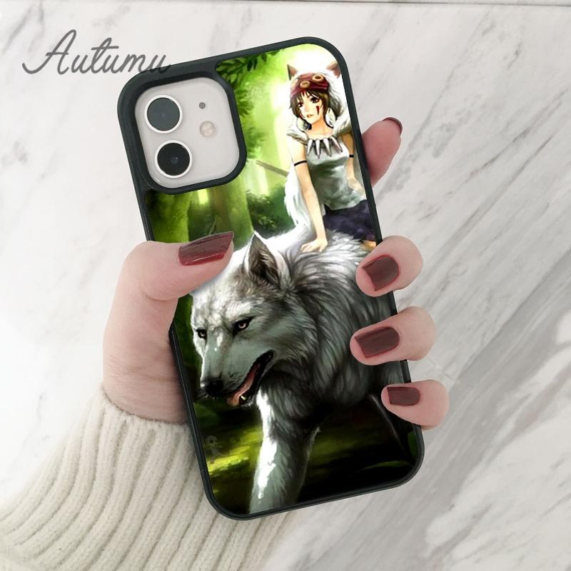 Чехол для телефона Anime Princess Mononoke для iPhone 11 12 13 14 Pro Max mini XR XS SE 2020 7 8 Plus Samsung Galaxy S21 S22