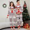 Xmas Deer Christmas Pyjamas Set Long Sleeve Top+Pants New Couple Christmas Outfit  Sleepwear