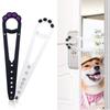 2 Pcs Cute Cat Paw Shaped Cat Door Latch Holder Adjustable Door Strap for Pets