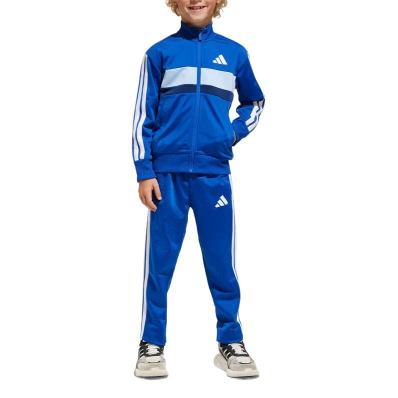 adidas Повседневная спортивная одежда ESSENTIALS Tiberio 3 полосы Трикотажный спортивный костюм Детский набор из 2 предметов Дети от 3 до 7 лет JC7512