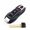AABKT1 Smart Remote Key Shell Case For Porsche 718 911 Panamera Cayenne 2017 2018 2019 2020 Porsche 3 Button Fob Keyless Key Cover