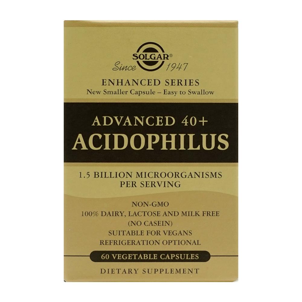 Улучшенная серия Advanced 40+ Acidophilus 1,5 миллиарда микроорганизмов, 60 растительных капсул