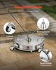 VEVOR 16.5" Pressure Washer Surface Cleaner, Stainless Steel Pressure Washer Attachments with 4 Wheels, 4000 Max PSI, 1/4 Quick Connector