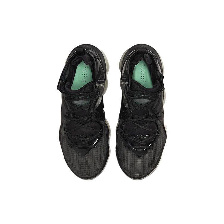 Nike Кроссовки LeBron 19 Black Green Glow Unisex Anthracite CZ0203-003