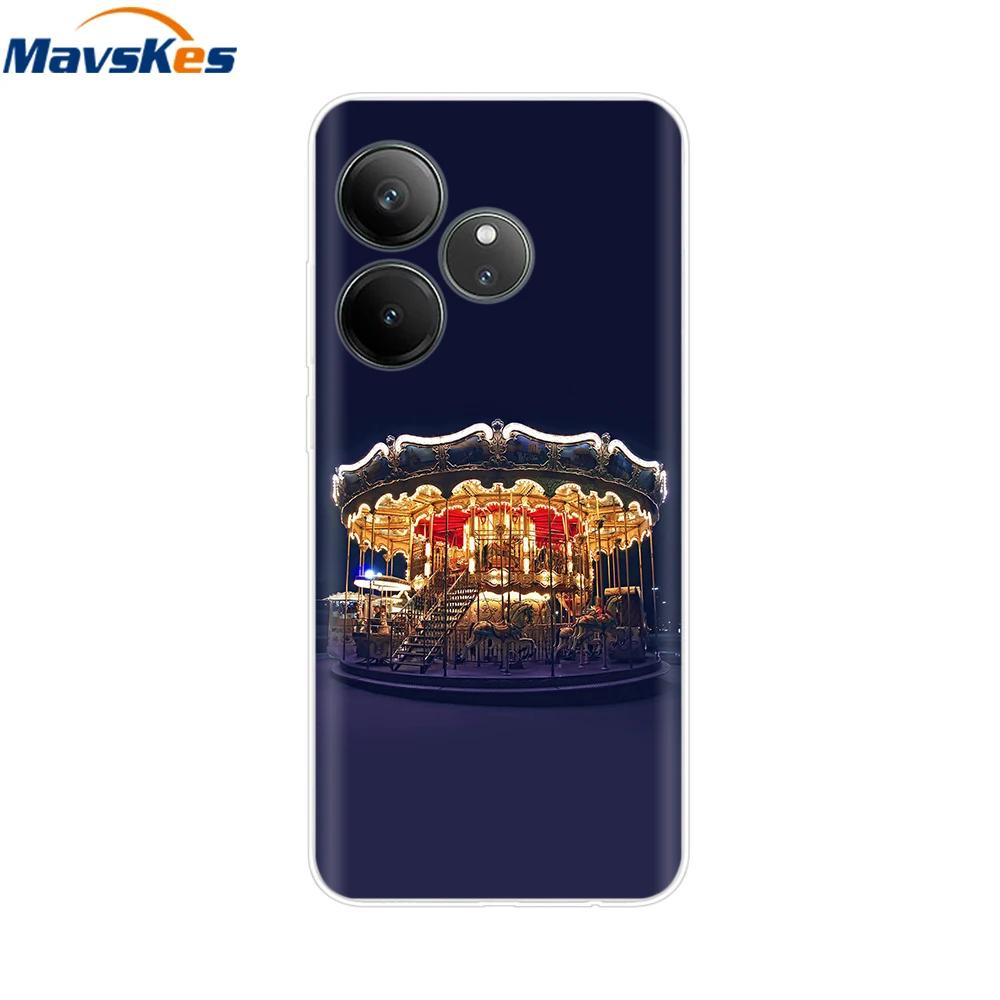 Чехол для Realme GT 6 GT6T Чехол Крутой Силиконовый Защитный Прозрачный Чехол для OPPO Realme GT 6T Бампер Funda Coque для Realme GT6 Capa