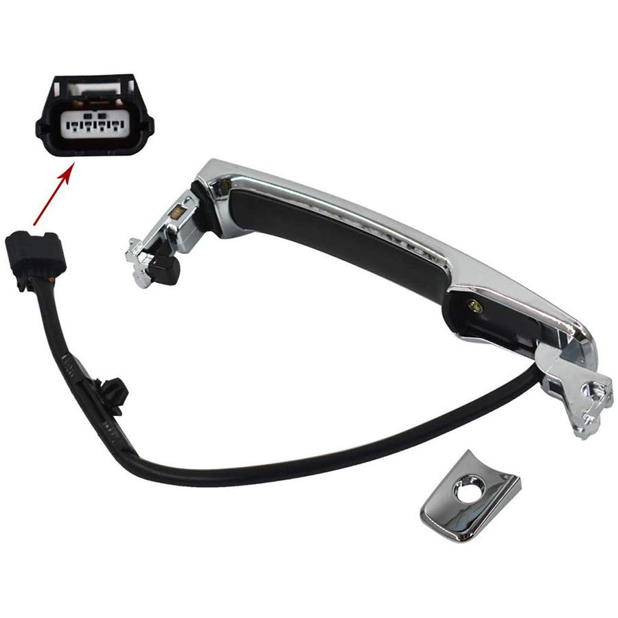 Front Left Outside Chrome Door Handle Smart Entry 80640-CZ31B Fit For 2010-2013 Nissan Rogue