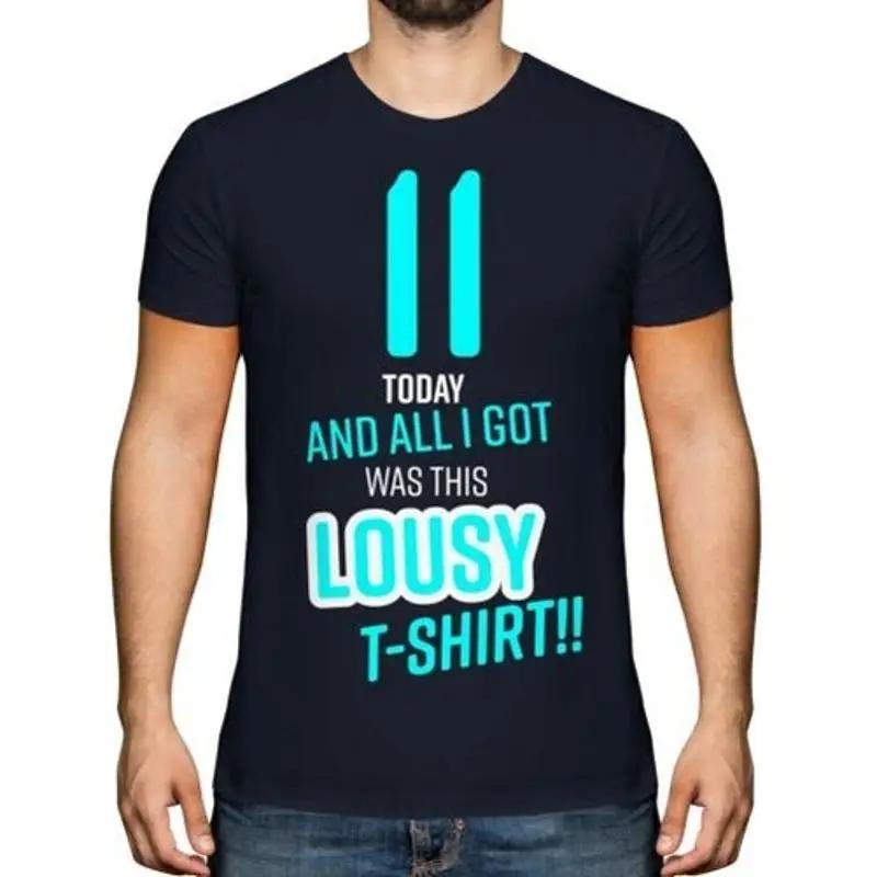 Funny 11th Disgusting Birthday Gift Unisexs Top Blue TShirt Novelty 11 Son