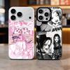 Аниме N-NANA Чехол для телефона iPhone 17, 16, 15, 14, 13, 12, 11 Plus, Pro Max, Цветной Серебристый Чехол Funda