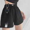 Women's Shorts  Summer High Waisted Sports Shorts Loose Bottoms Female Casual Elastic Waist Pants Solid Color Homewear