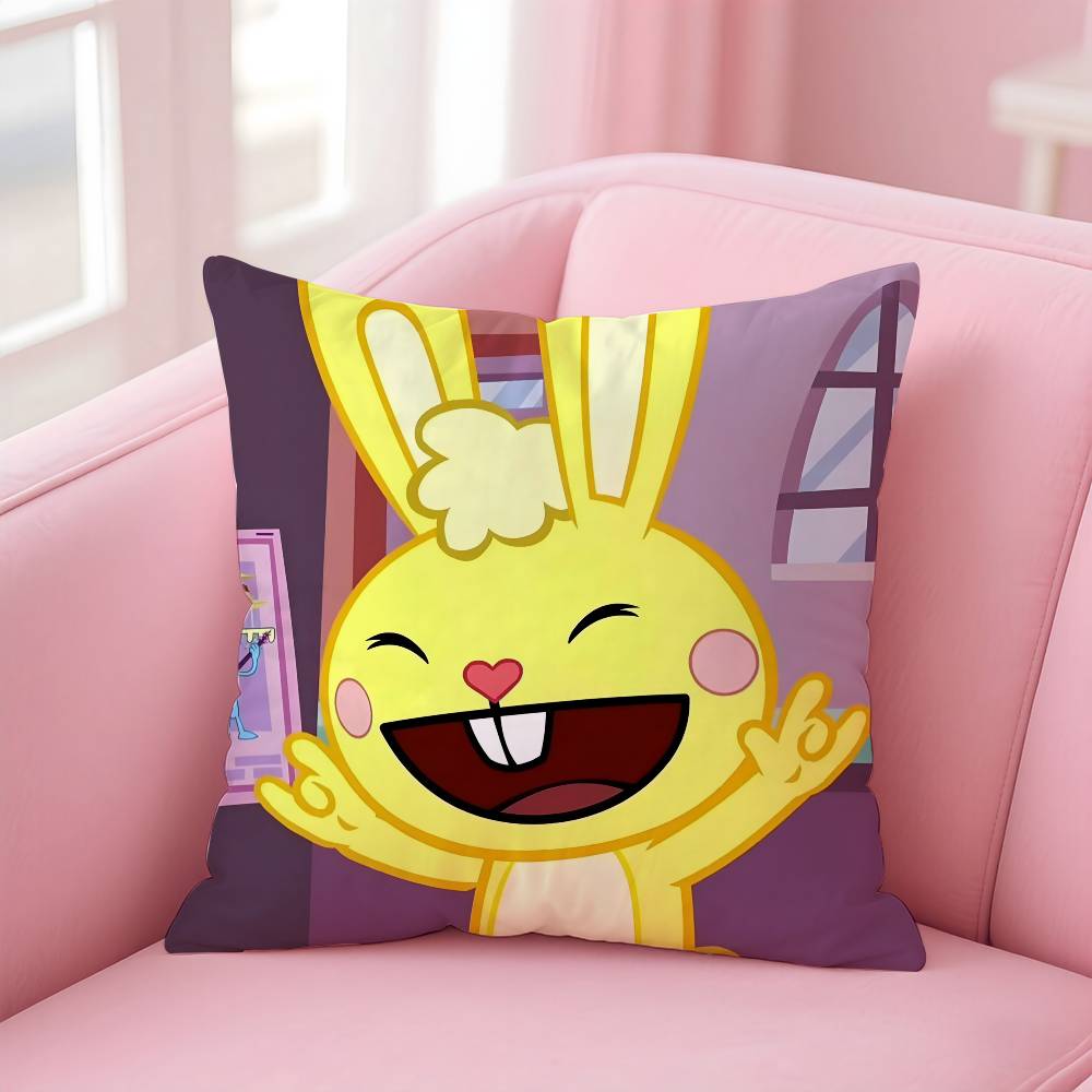 N-Ореховый H-Счастливое Дерево Друзья Наволочка Комфорт Диван-Кровать Шёлковая элегантная Невидимая молния Индивидуальная Декоративная наволочка