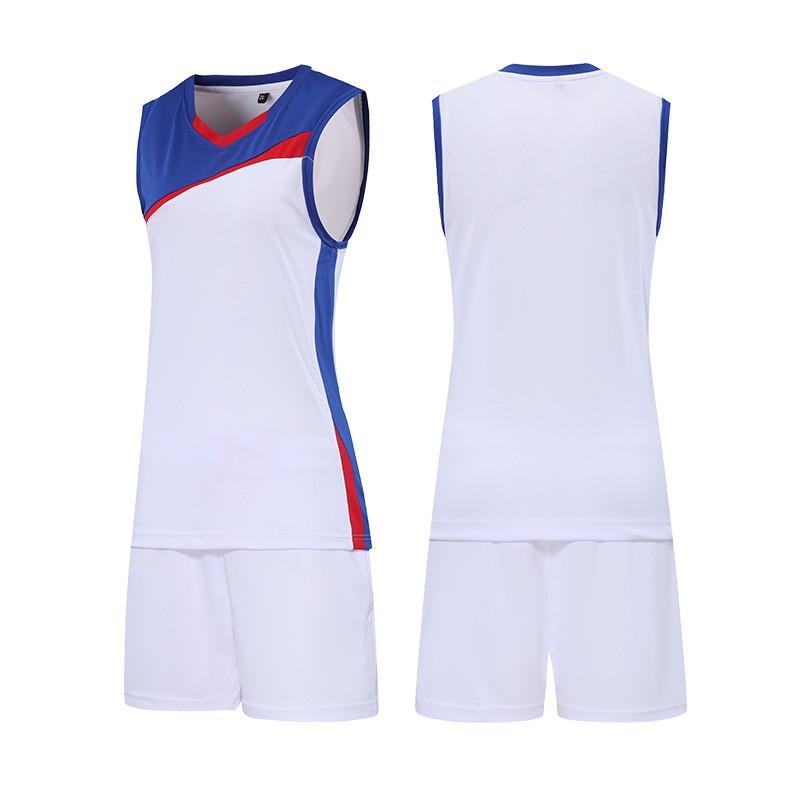 Womens Breathable Volleyball Jersey Set Sleeveless Custom Team Training Sportswear