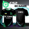 Новая игровая форма CS2 BC.Game для киберспорта S1mple Игрок Pro League Тренировочная форма Унисекс Индивидуальная настройка ID Дышащая Фанатская футболка для киберспорта