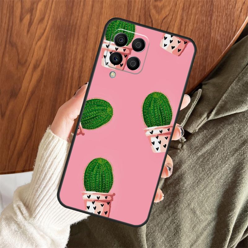 Летний чехол с узорами кактусов для Samsung Galaxy M11 M21 M31 M35 M12 M13 M14 M15 M16 M36 M56 M53 M32 M52 M55 M34 M54