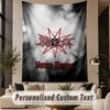 Custom Text Tapestry Slipknot Print Wall Tapestry Indoor Living Room Wall Decor