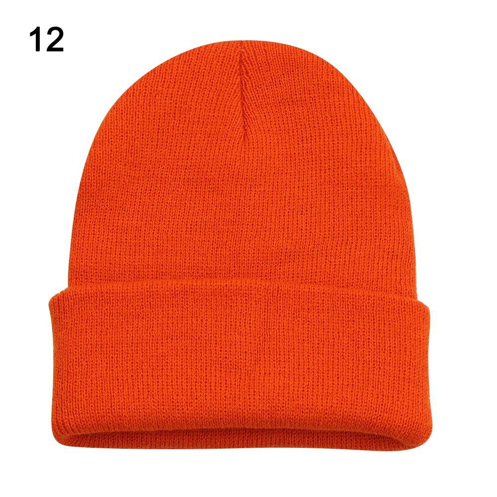 New Solid Cute Woman/Men Knitted Beanies Female Beanie Caps Winter Autumn Hats Warmer Bonnet