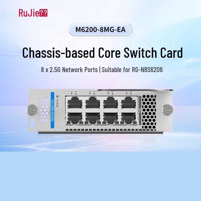 Ruijie M6200-8MG-EA 8-Port 2.5G Core Switch Card