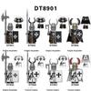 DT8901 Building Blocks Medieval II Warfare Roman Soldier Teutonic Knights War Horse Action Figures Christmas Toys for Children