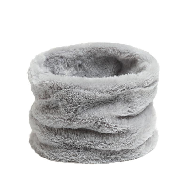 Imitation Rabbit Fur Scarf, Men'S And Women'S Warmth, Cervical Spine Pullover, Neck Cover, Versatile Solid Color Mask, Scarf