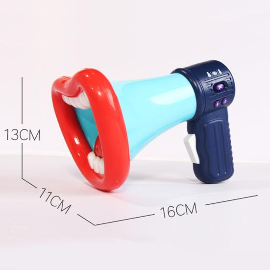 Смешной Мегафон с Большим Ртом, Запись, Изменение Голоса, Детский Микрофон, Игрушка, Сувениры для Вечеринки