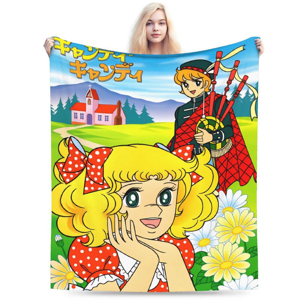 Плед Candy Candy Аниме Качественный Мягкий Теплый Плед Зимний Детский Диван Кровать Рисунок Покрывало