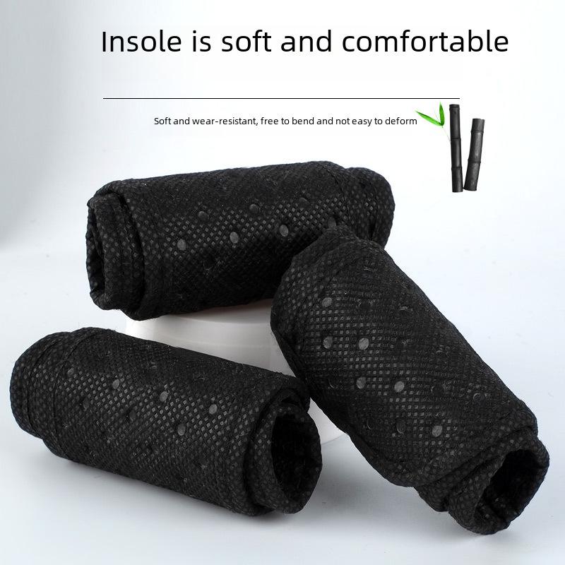 Унисекс-стельки-дезодоранты, впитывающие пот: Мягкий, дышащий бамбуковый уголь для комфорта и контроля запаха, идеально подходит для занятий спортом и военных тренировок.