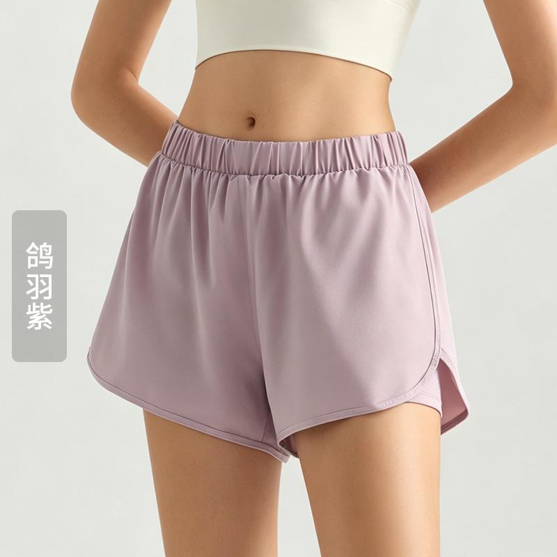 LAHN sports shorts women's fitness high waist loose running yoga pants thin webbing thin breathable shorts summer