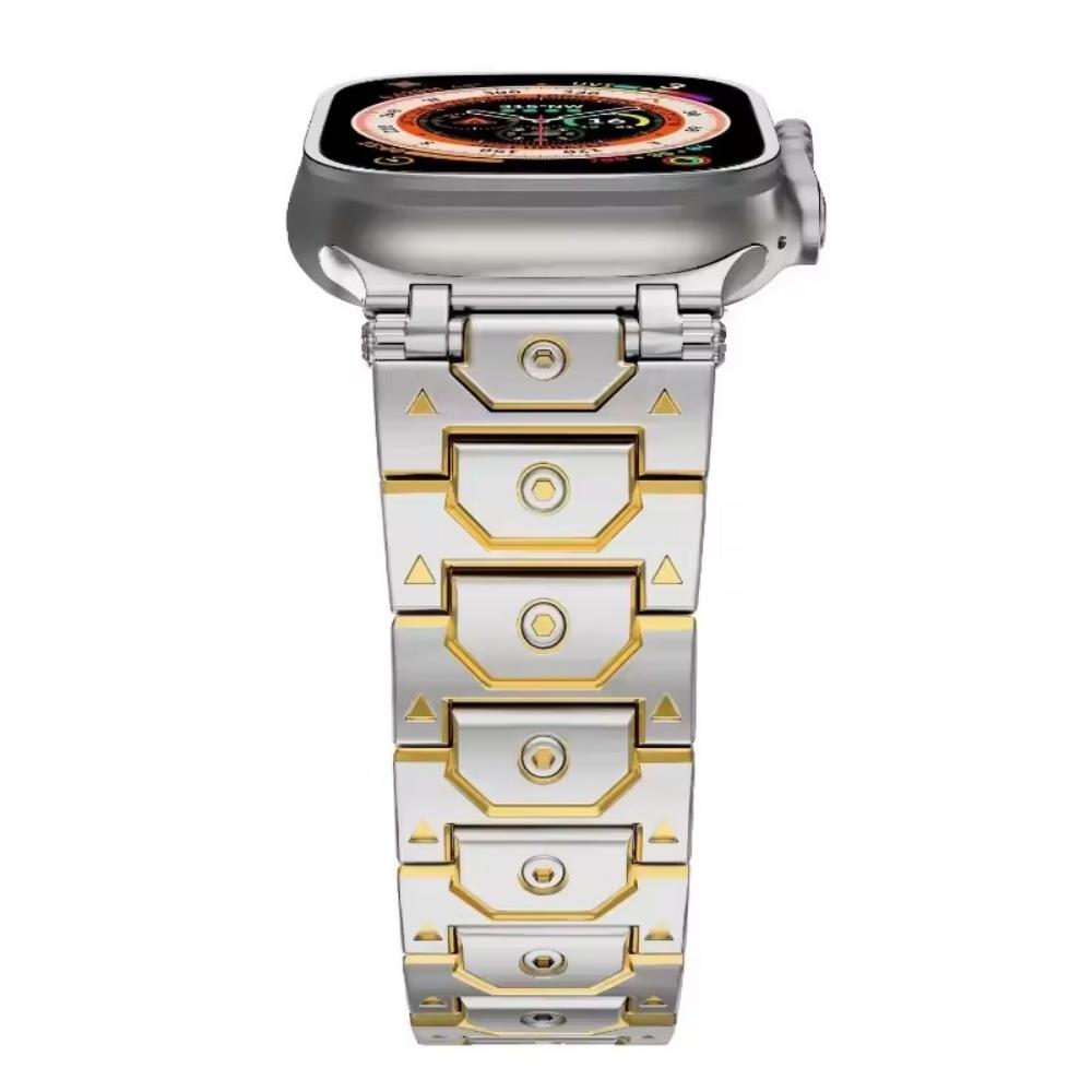 Деловой стальной ремешок для Apple Watch Ultra 2 49 мм 10 42 мм 46 Браслет для iWatch 9 8 7 6 5 4 se 45 мм 44 мм 40 38 мм Ремешок