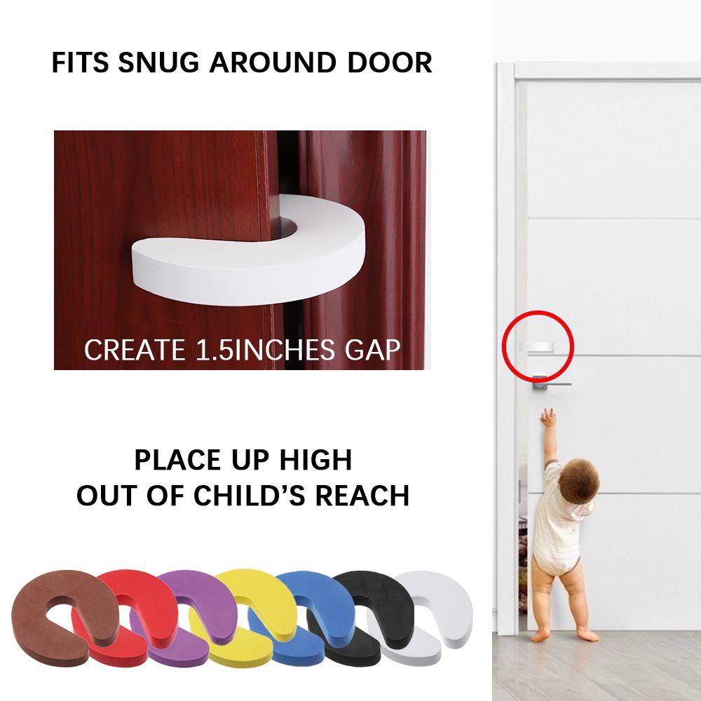 4PCS New Soft Foam Door Stopper Guard Baby Kids Safety Finger Protector
