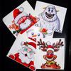 Cute Christmas Santa Claus Peeking Car Sticker - Reindeer Snowman Window Bumper Decal - Waterproof Vinyl Vehicle Truck Laptop Wall Decoration (Cute
