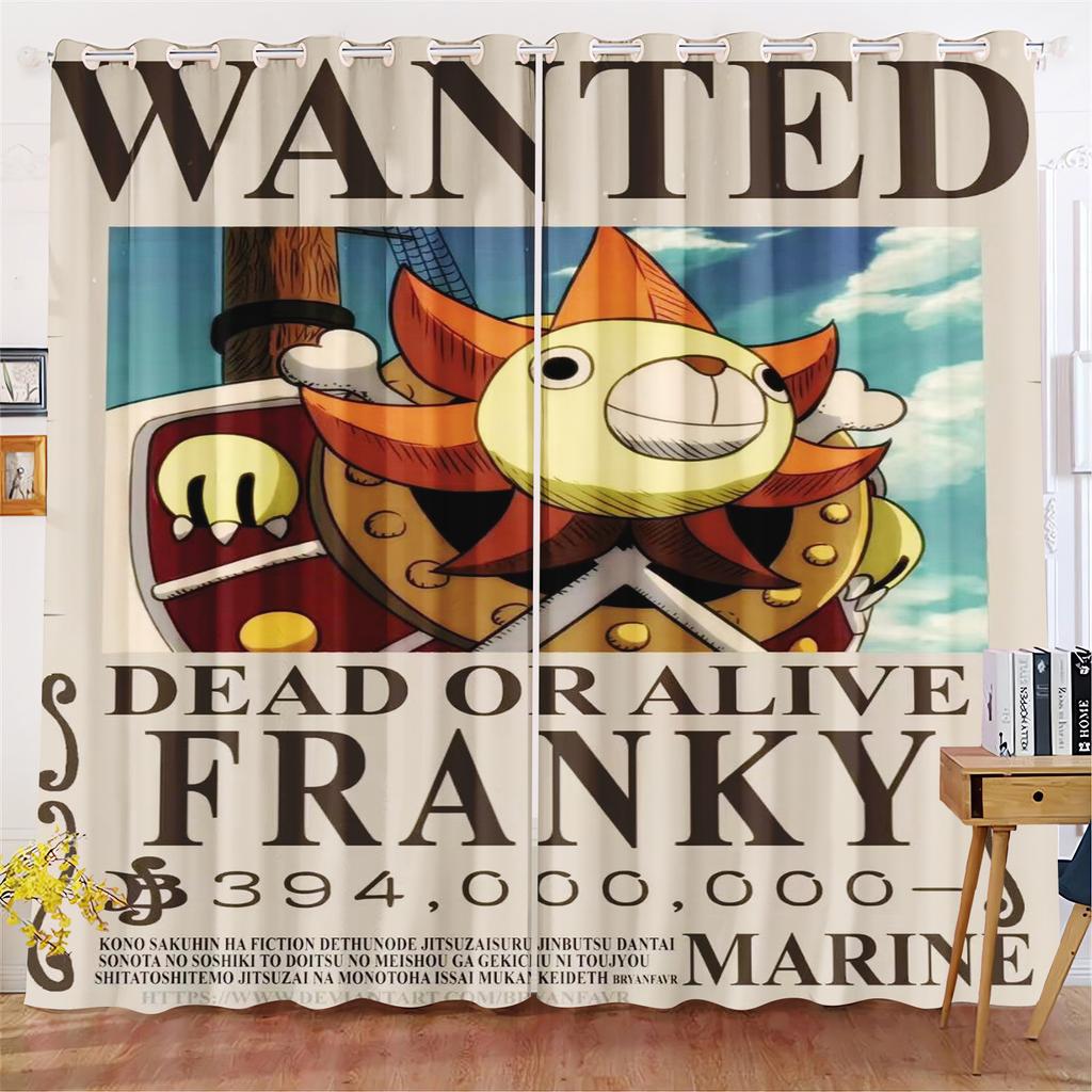 Мультяшные Занавески Обезьяна Д. Луффи Gear 5 One Piece Милая Печать Занавески для Дома Гостиная Спальня Защита от Тепла и Солнца