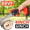 НОВАЯ 2000 Вт 4/6-дюймовая мини-съемная электрическая цепная пила для обрезки с аккумулятором 10000 мАч, электрическая пила для одной руки, пила для валки леса