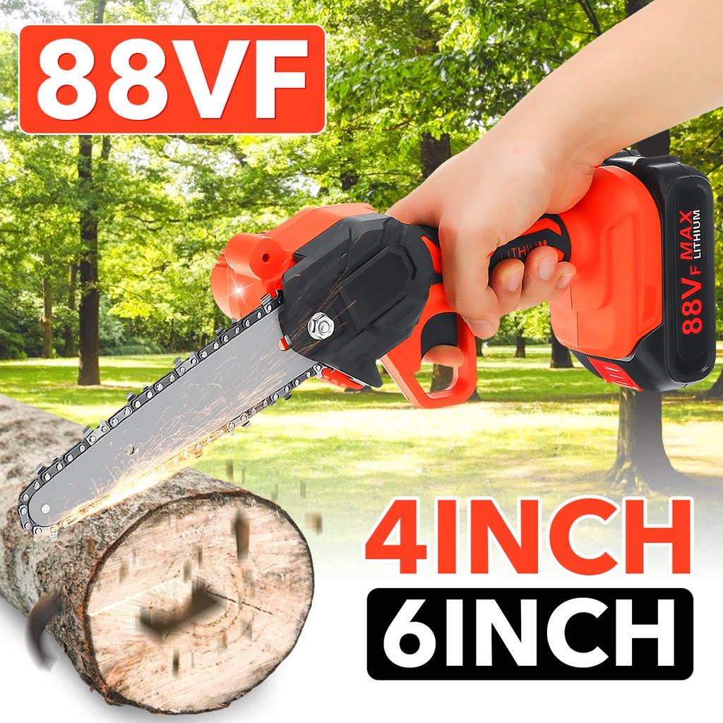 НОВАЯ 2000 Вт 4/6-дюймовая мини-съемная электрическая цепная пила для обрезки с аккумулятором 10000 мАч, электрическая пила для одной руки, пила для валки леса