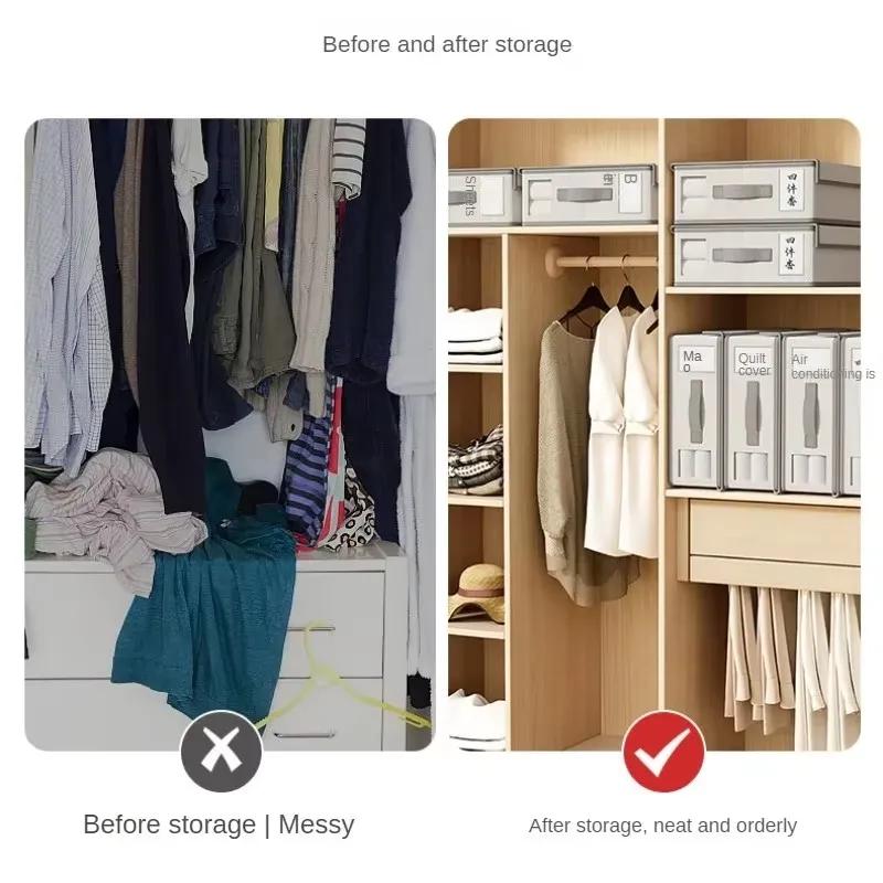 Креативный ящик для хранения простыней, тканевая простыня из 4 частей, органайзер для гардероба, одеяло, пододеяльник, нетканый ящик для хранения