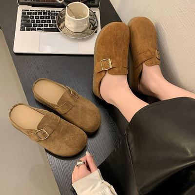 Весенние и осенние туфли Birkenstock не утомляют, противоскользящие ретро-стельки, одна подошва, мягкая подошва, туфли-слипоны и полутапочки