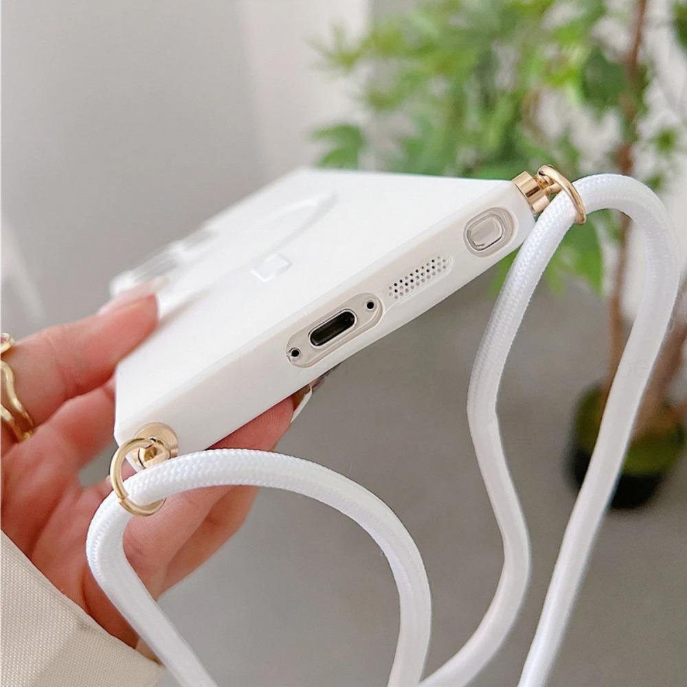Чехол Crossbody Magnetic Phone Case для Samsung Galaxy S25 S23 Ultra S24 FE S22 S21 Plus Soft Shell Противоударный защитный чехол