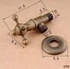 Золотой Новый 1/2" наруж. 1/2" наруж. Латунный Угловой запорный вентиль для ванной комнаты Антикварная отделка Заливные клапаны часть для ванной 5 цветов