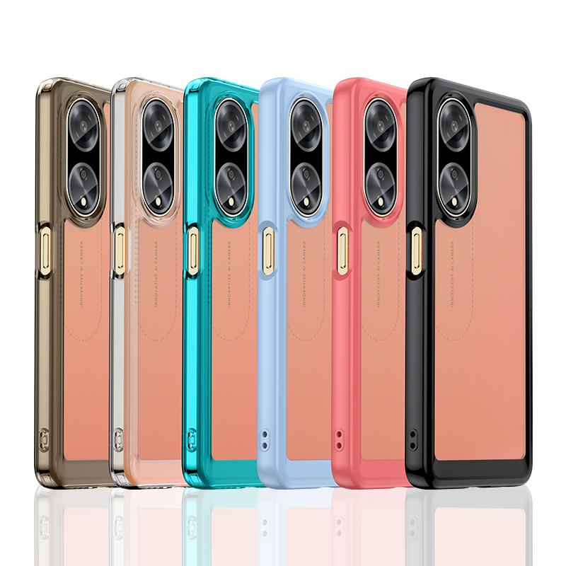 Цветной защитный чехол для OPPO A1 5G/A98 5G/F23 5G противоударный задний чехол