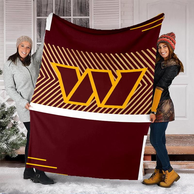 Washington Commanders printed blanket—lightweight,soft,warm;versatile blanket all seasons—perfect as &air-conditioning throw,nap blanket