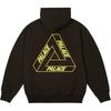 Palace Glow Tri-Ferg Hood Black Unisex Tops P27CS174