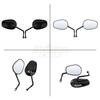 8MM Motorcycle Rear View Side Mirrors Bright Black For Harley Touring Road King Road Glide Sportster 883 1200 Dyna Softail