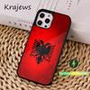 Чехол для телефона A-Albania F-Flag-ES Для iPhone 16,15,14,13,12,11,Pro,Max,Plus,Mini, Magsafe, Магнитный чехол для беспроводной зарядки