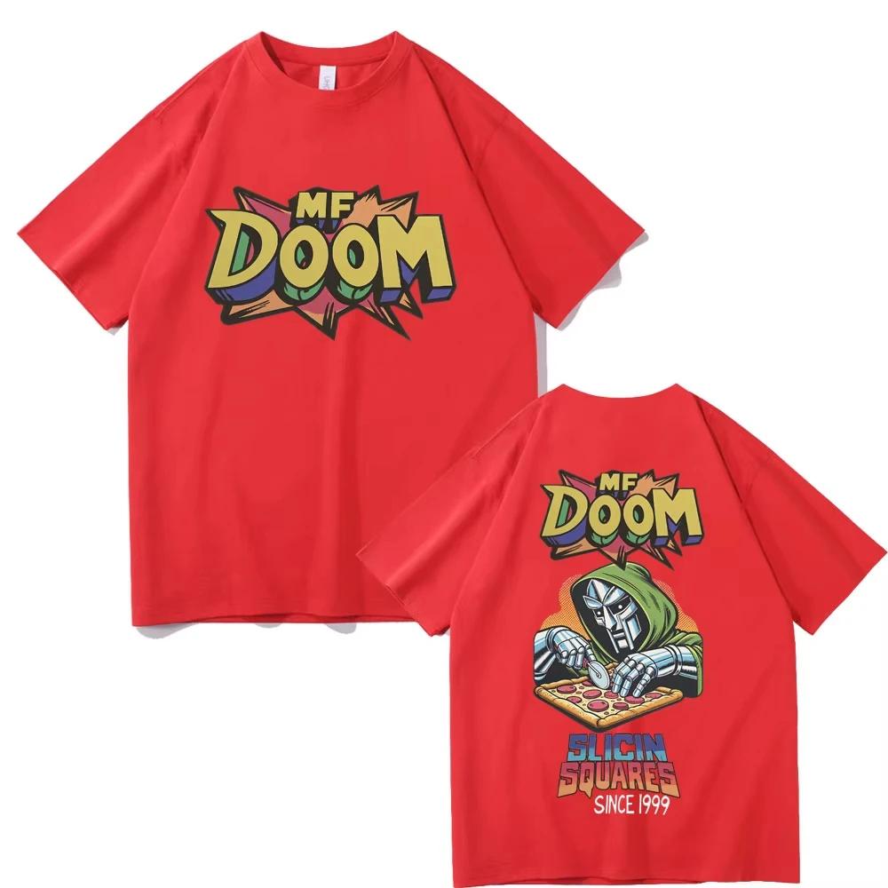 Графическая футболка с изображением рэпера Mf Doom Slicin Squares с 1999 года, мужская, хип-хоп, хлопок, винтажная, с коротким рукавом, оверсайз, стритвир