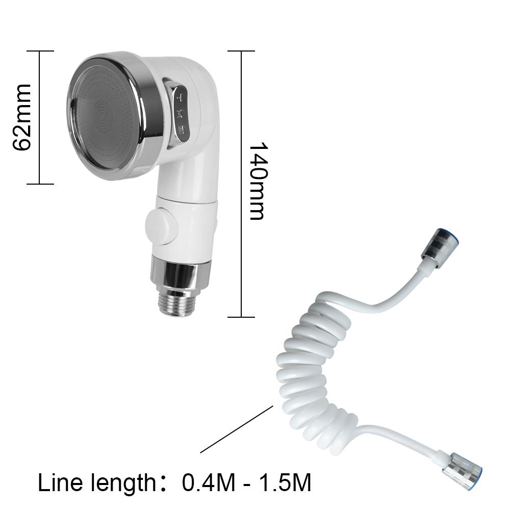 Душевая головка, смеситель, распределительный клапан для дома, ванной, кухни, 3 режима, набор адаптеров для смесителя, экономящий воду, ручной, регулируемый