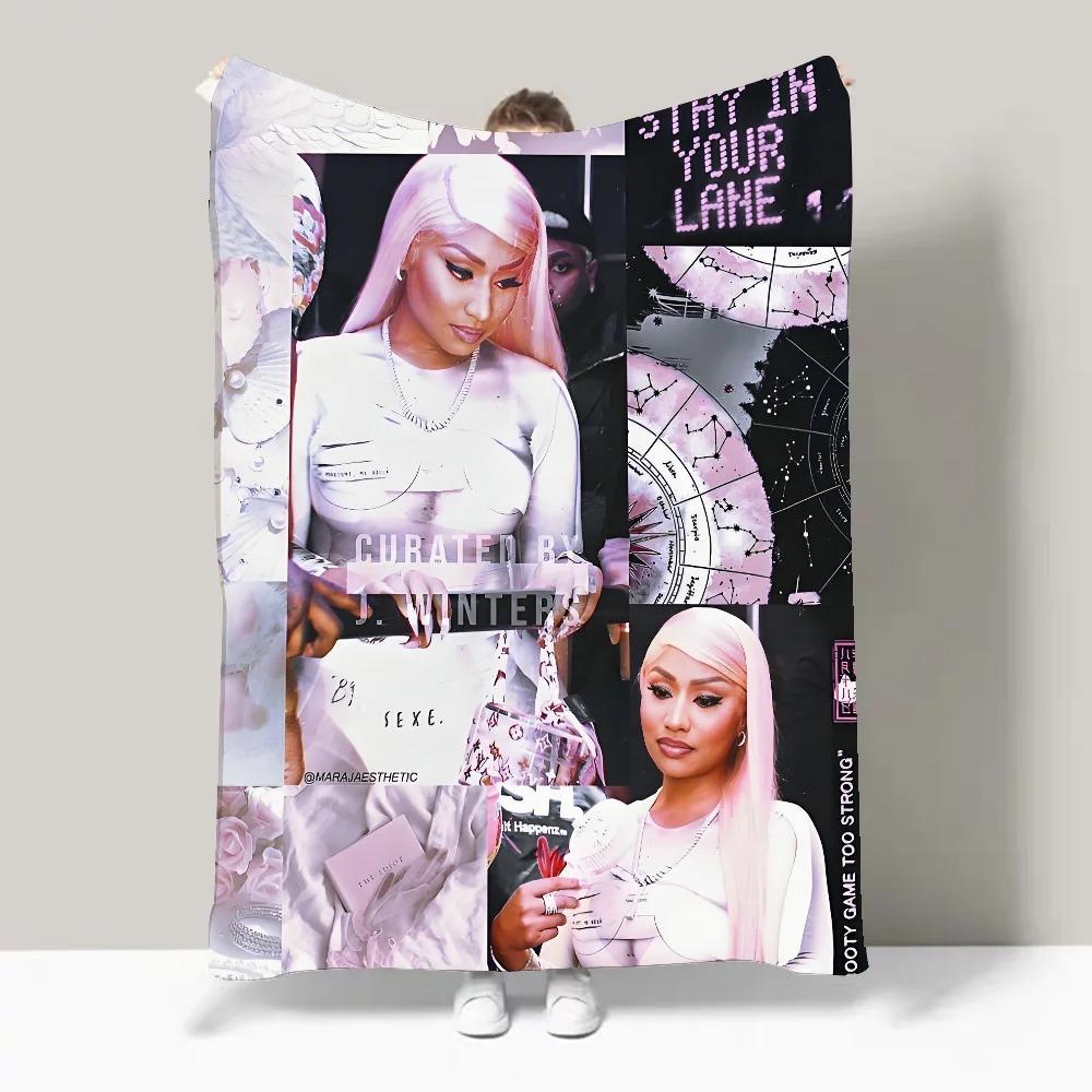 N-Nicki M-Minaj Рэпер Плед Идеальный Подарок Для Дивана Офиса Кровати Самолета Путешествий Сна Чтения Отдыха Кемпинга