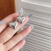 Solid Color Metal Stud Earring Pendientes Piercing Ear Stud Love Heart Earrings  Girls Gift