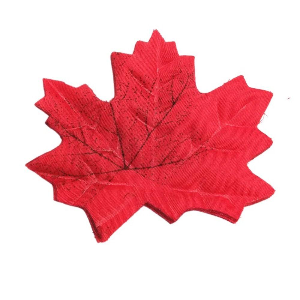50Pcs/Pack Maple Leaves Artificial Leaf Plants Leaf Stacked Maple Leaves  Photo Props