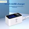 Многопортовое USB-зарядное устройство с ЖК-дисплеем для iPhone 8 plus 11 12 pro max Type C, 8 портов, станция быстрой зарядки QC 3.0 для Samsung Xiaomi