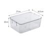 Fridge Organizer Bin Stackable Refrigerator Storage Box Clear Plastic Food Fridge Organizer Containers Pantry Kitchen Organizer