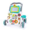 Cartoon Baby Push Walker Toy with Drawing Board Music Multifunction Activity Infant Learning Walk for 6-15 Months Toddler Walker